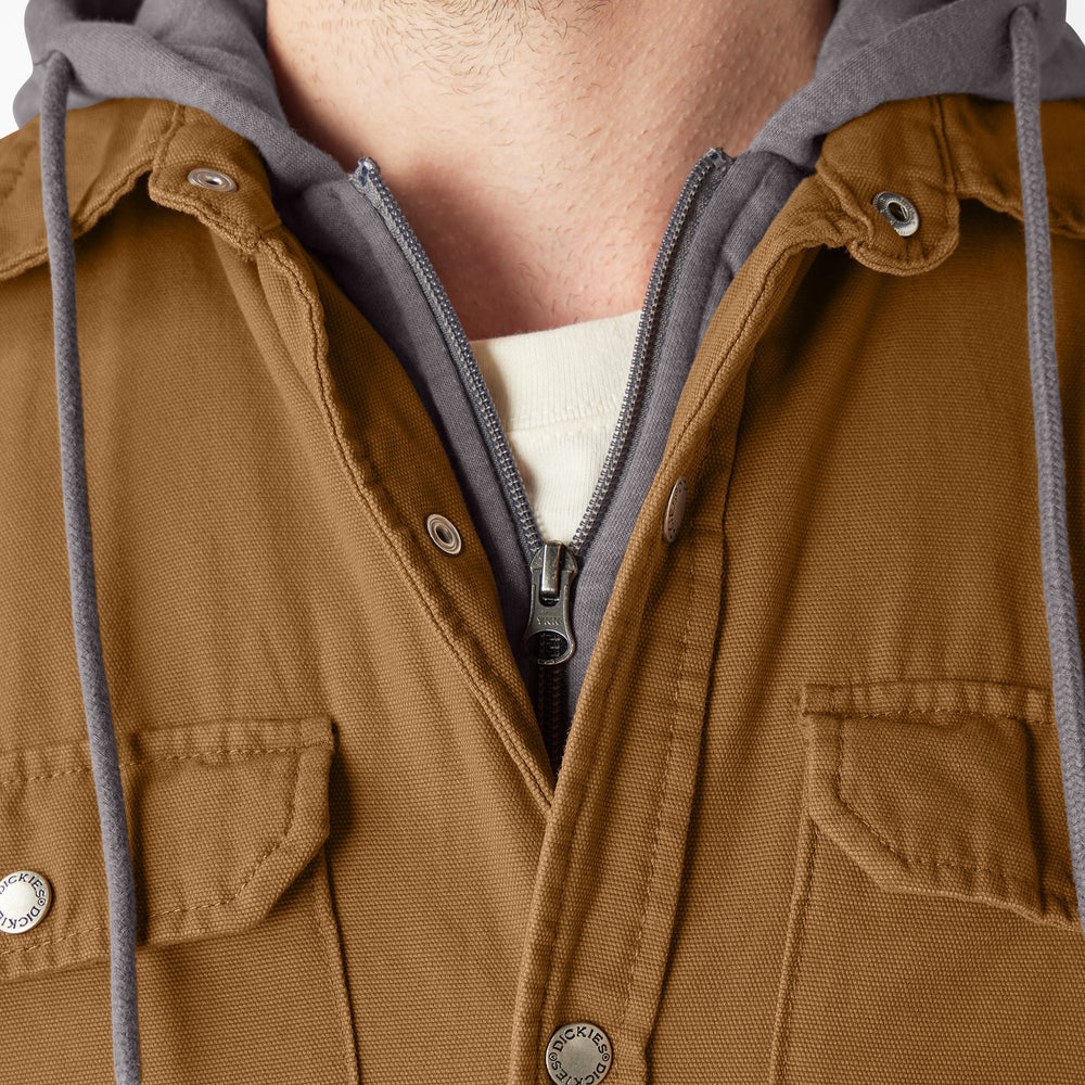 Sale - Dickies Water Repellent Duck Hooded Shirt Jacket