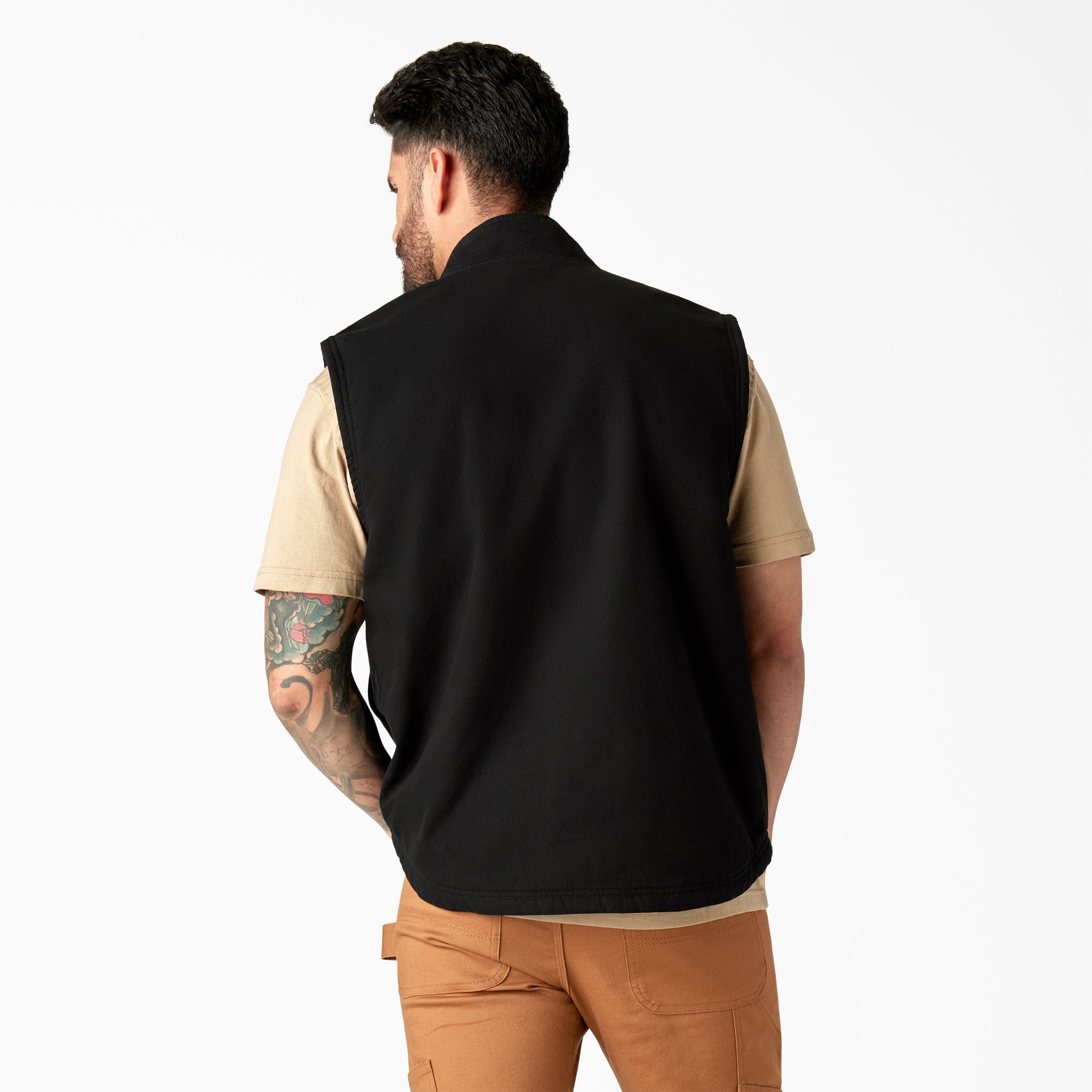 Men - Dickies Duck Canvas High Pile Fleece Lined Vest