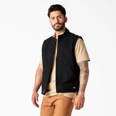 Men - Dickies Duck Canvas High Pile Fleece Lined Vest