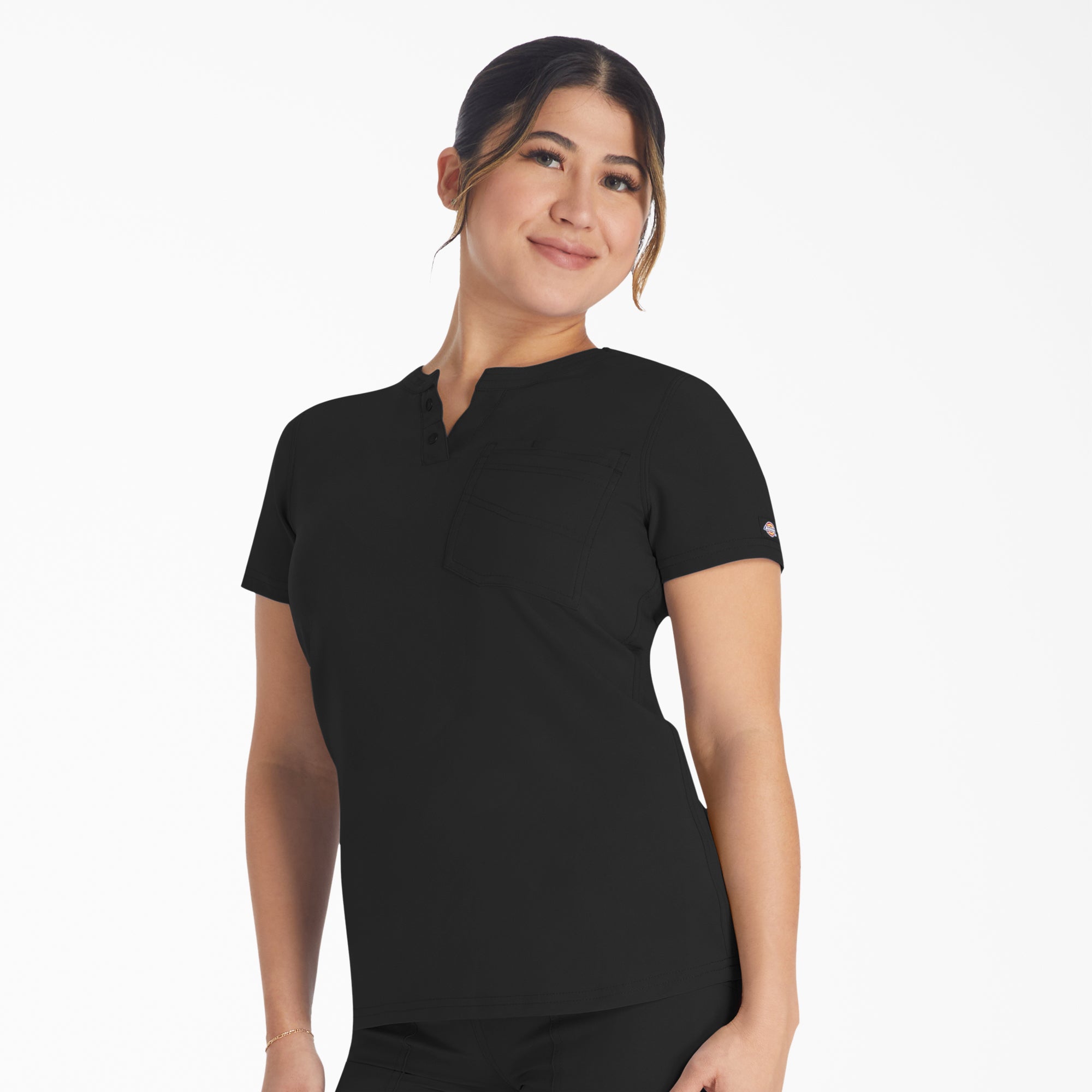 Women|Scrubs - Dickies Women's EDS NXT Henley Scrub Top