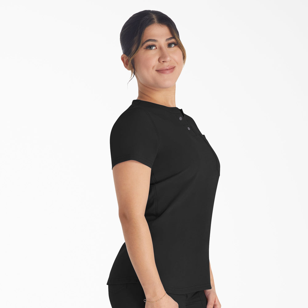 Women|Scrubs - Dickies Women's EDS NXT Henley Scrub Top