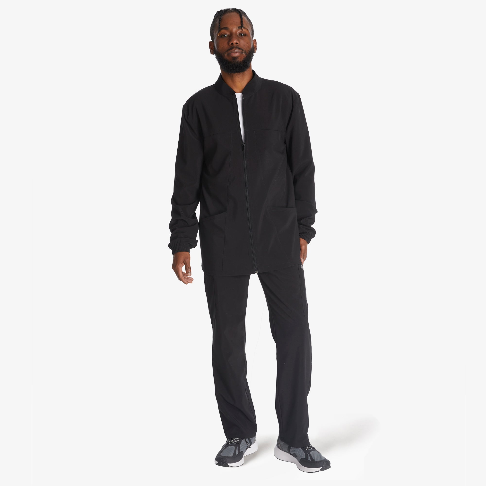 Men|Scrubs - Dickies Men's EDS Essentials Zip Front Scrub Jacket