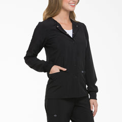 Women|Scrubs - Dickies Women's EDS Essentials Snap Front Scrub Jacket