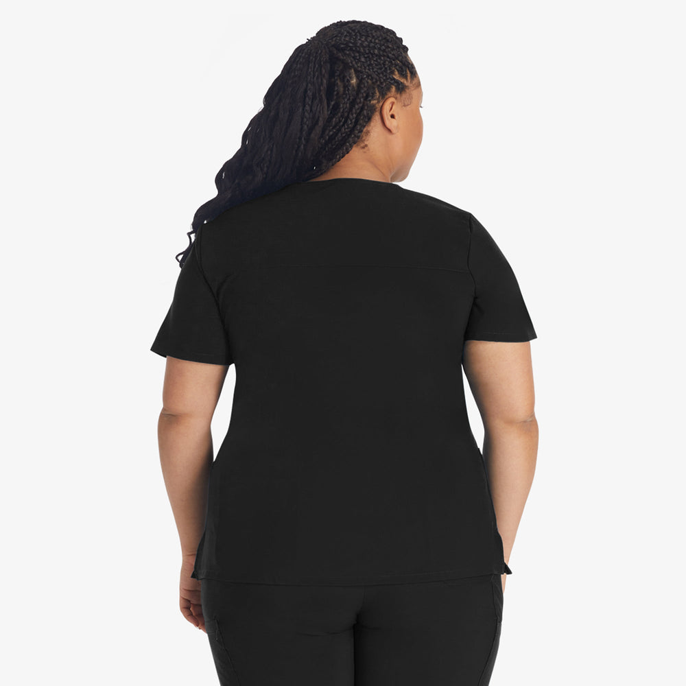 Women|Scrubs - Dickies Women's EDS Essentials Mock Wrap Scrub Top