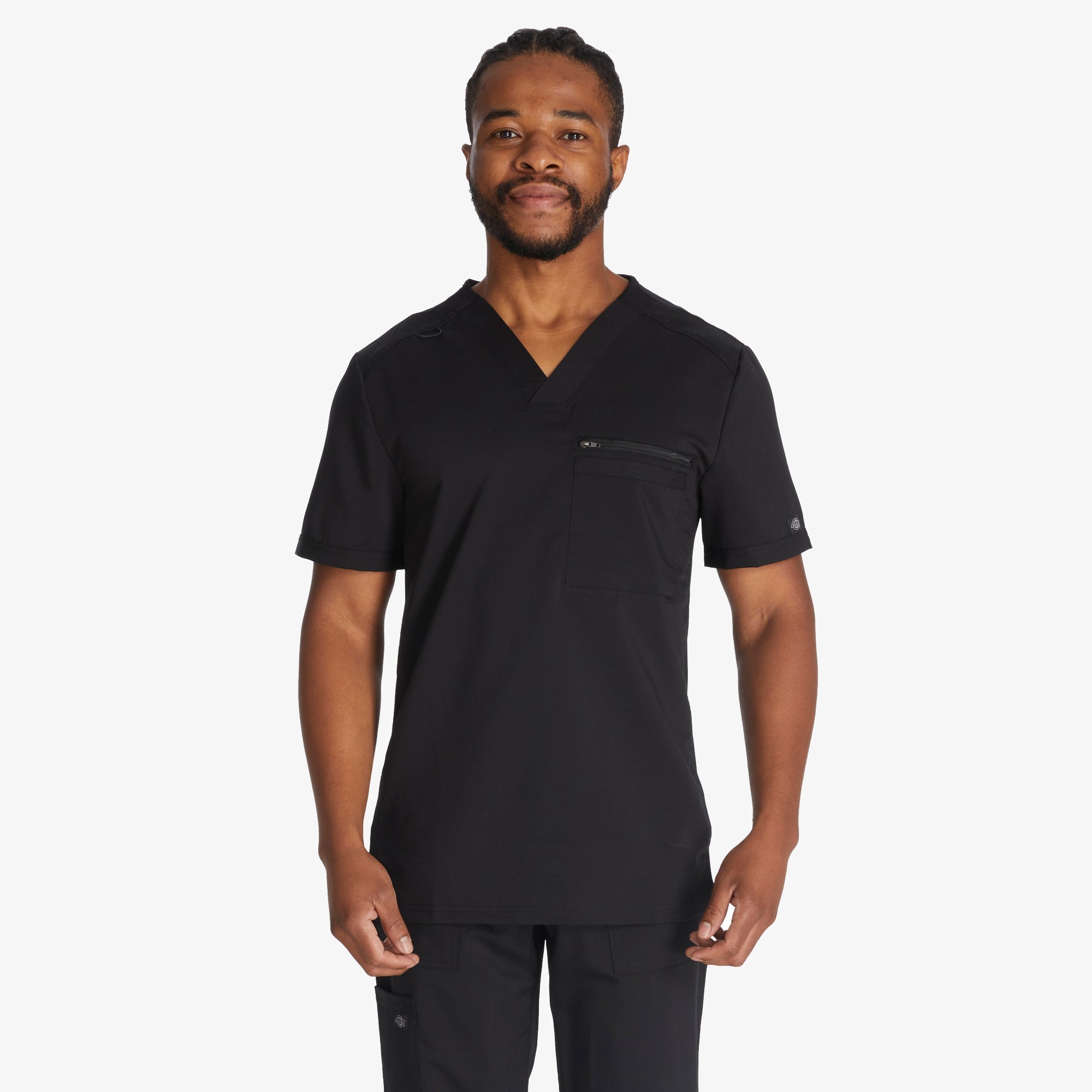 Men|Scrubs - Dickies Men's Balance Tuckable V-Neck Scrub Top