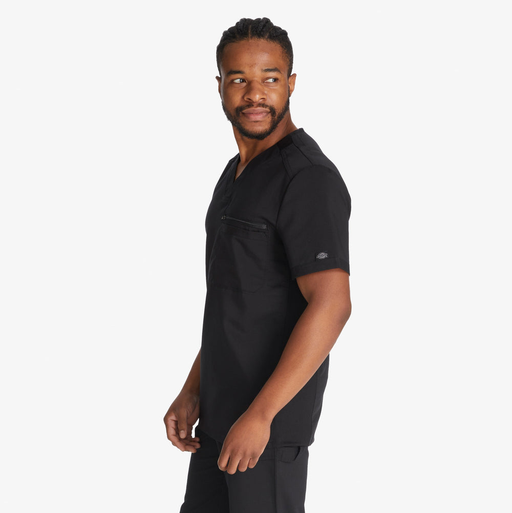 Men|Scrubs - Dickies Men's Balance Tuckable V-Neck Scrub Top