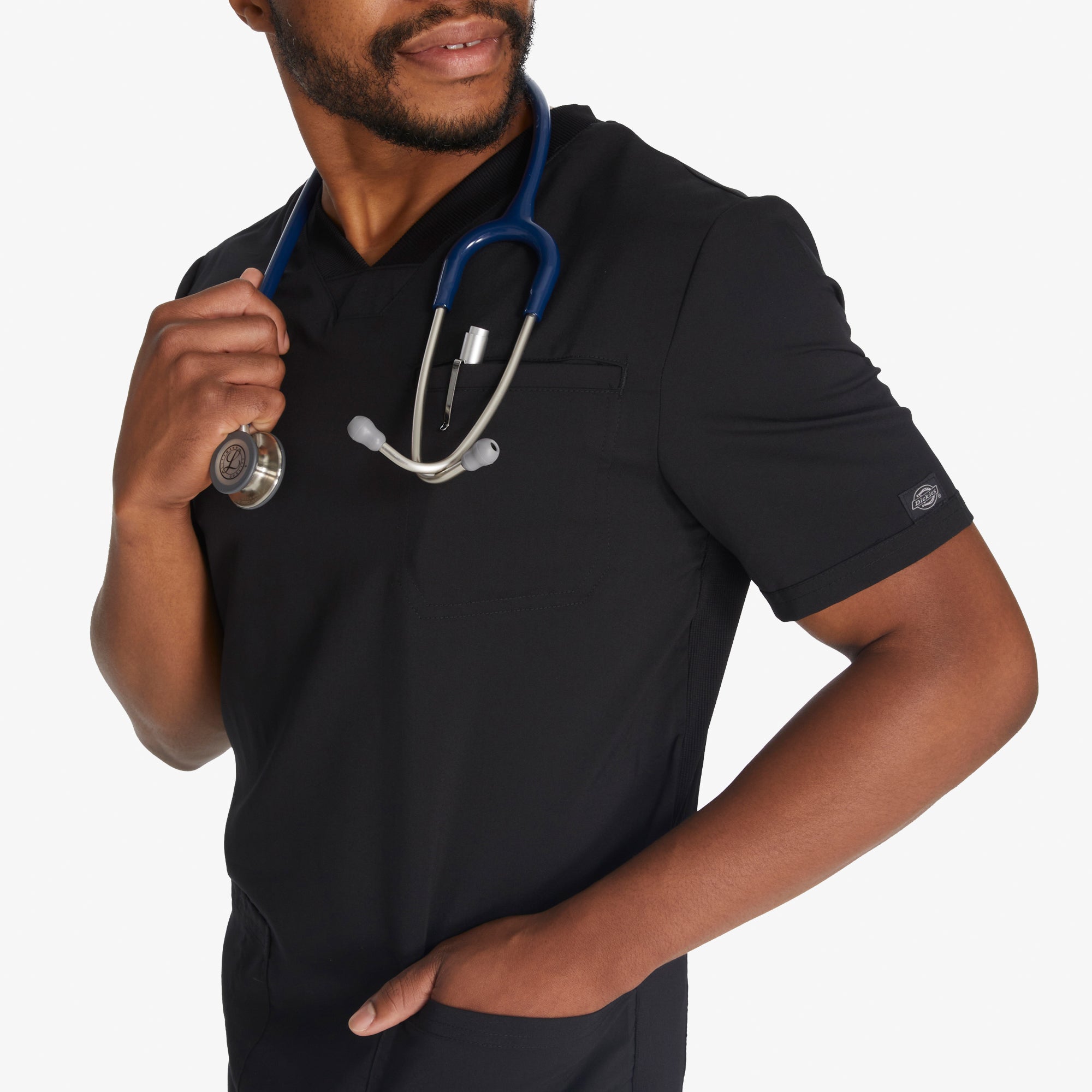 Men|Scrubs - Dickies Men's Balance V-Neck Scrub Top
