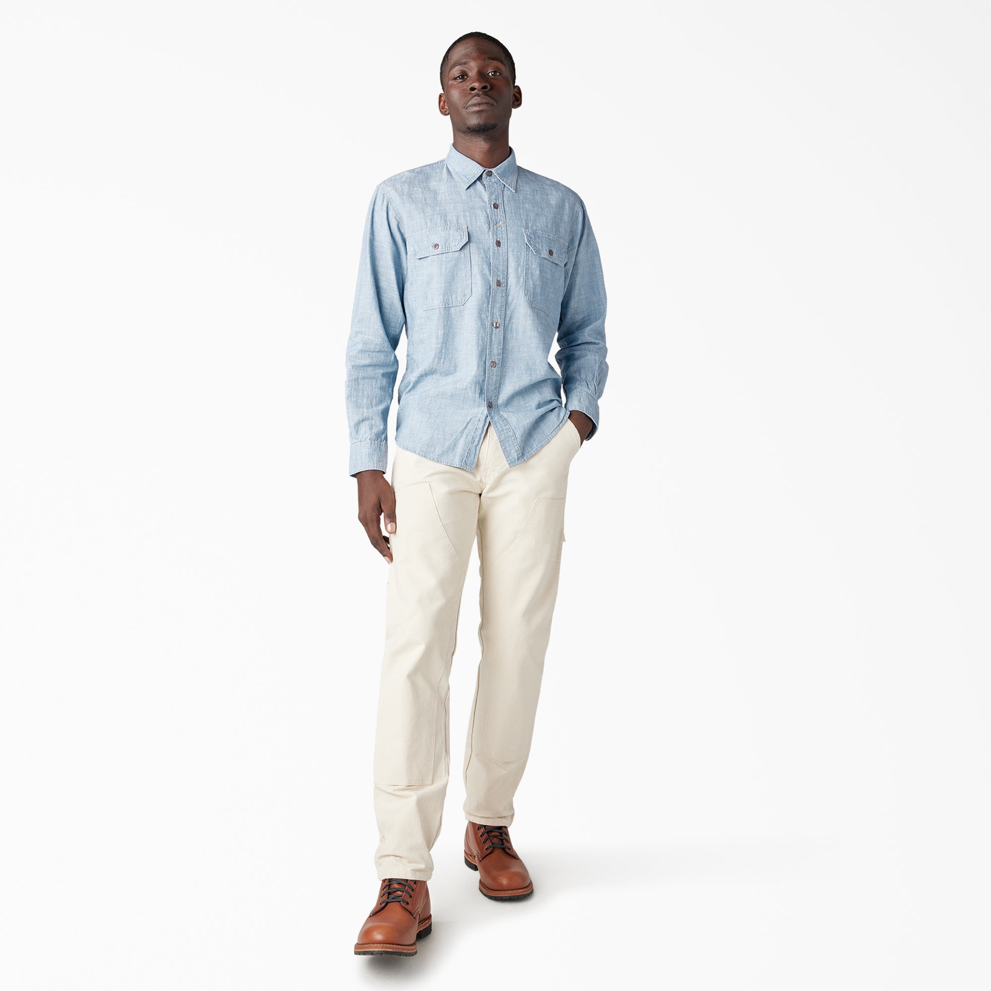 Men|Sale - Dickies Dickies 1922 Long Sleeve Work Shirt