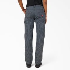 Women - Dickies Women's FLEX Relaxed Fit Hickory Stripe Carpenter Pants