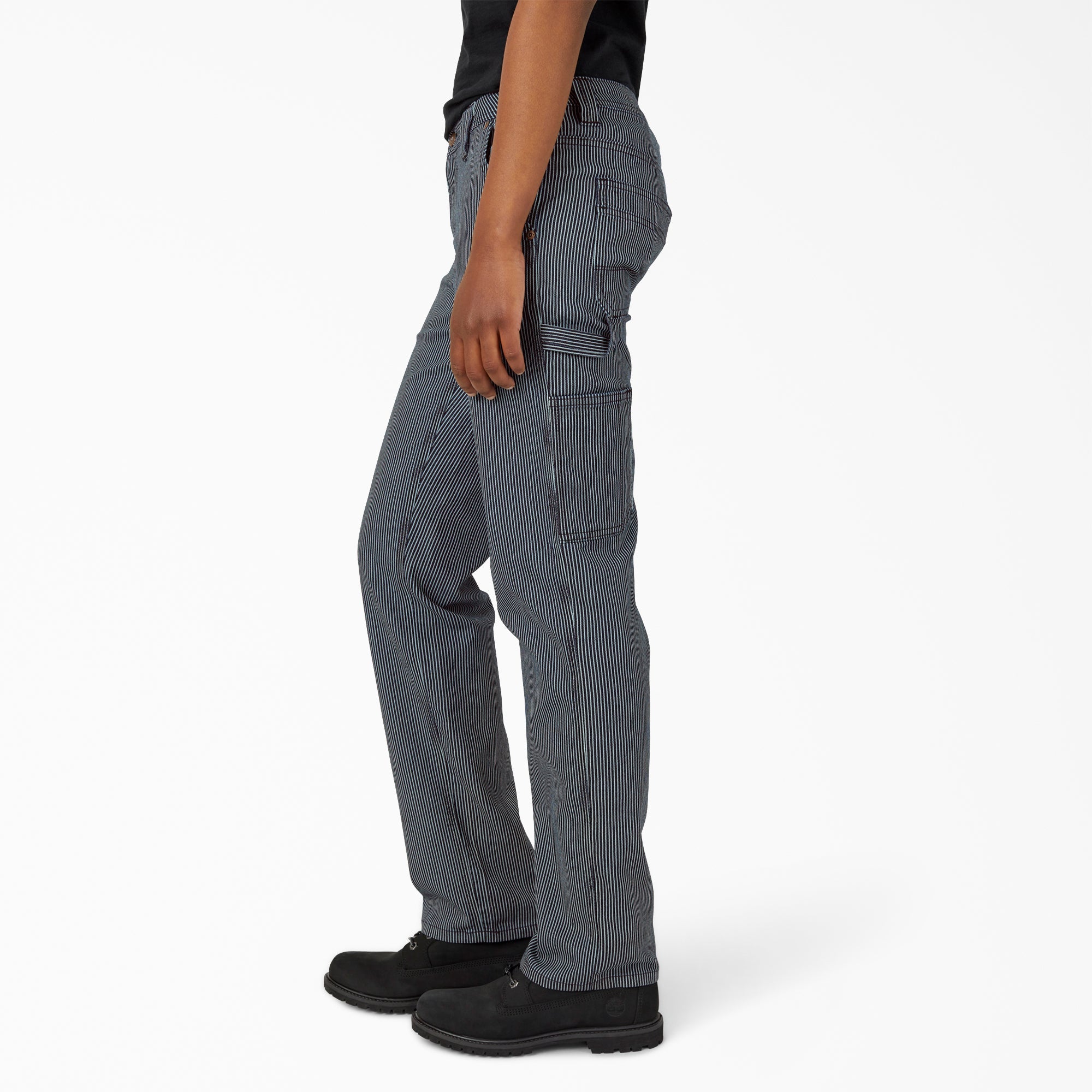 Women - Dickies Women's FLEX Relaxed Fit Hickory Stripe Carpenter Pants
