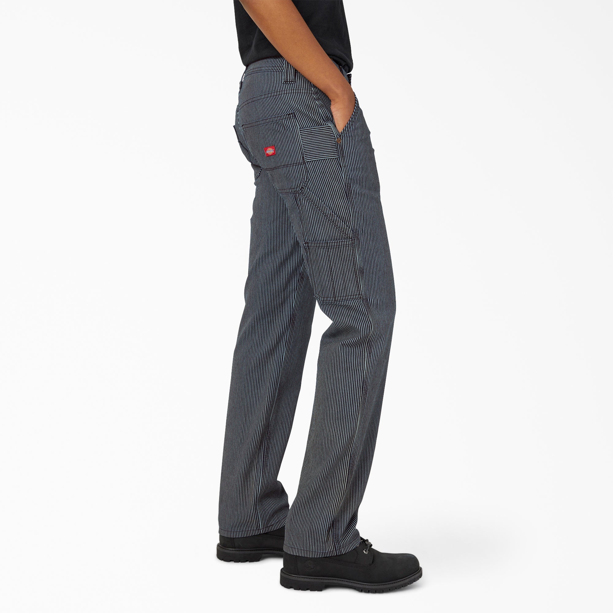 Women - Dickies Women's FLEX Relaxed Fit Hickory Stripe Carpenter Pants