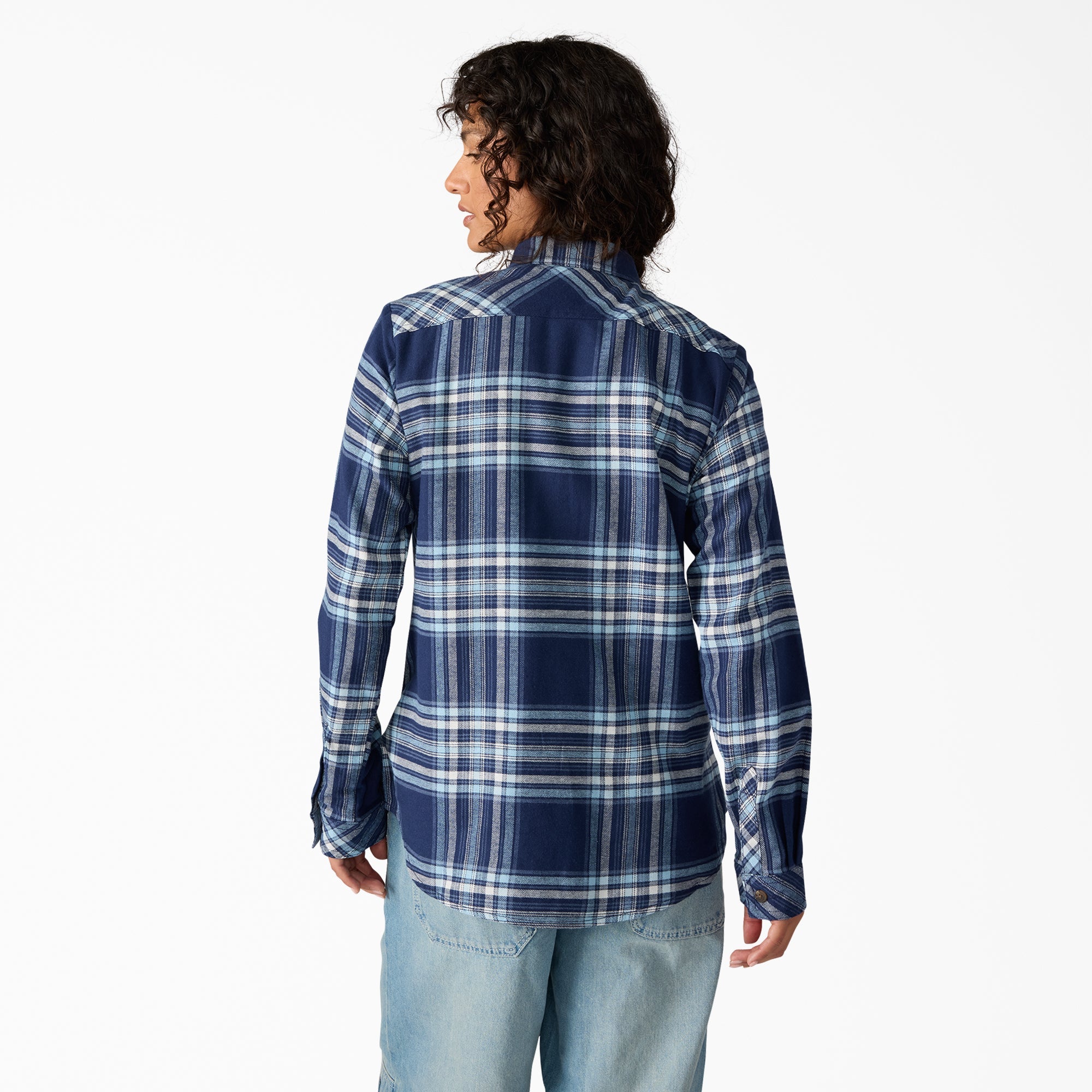 Sale - Dickies Women's Plaid Flannel Long Sleeve Shirt