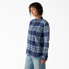 Sale - Dickies Women's Plaid Flannel Long Sleeve Shirt