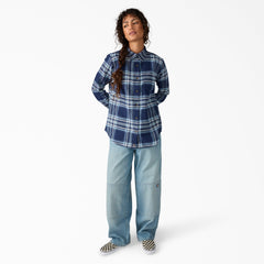 Sale - Dickies Women's Plaid Flannel Long Sleeve Shirt