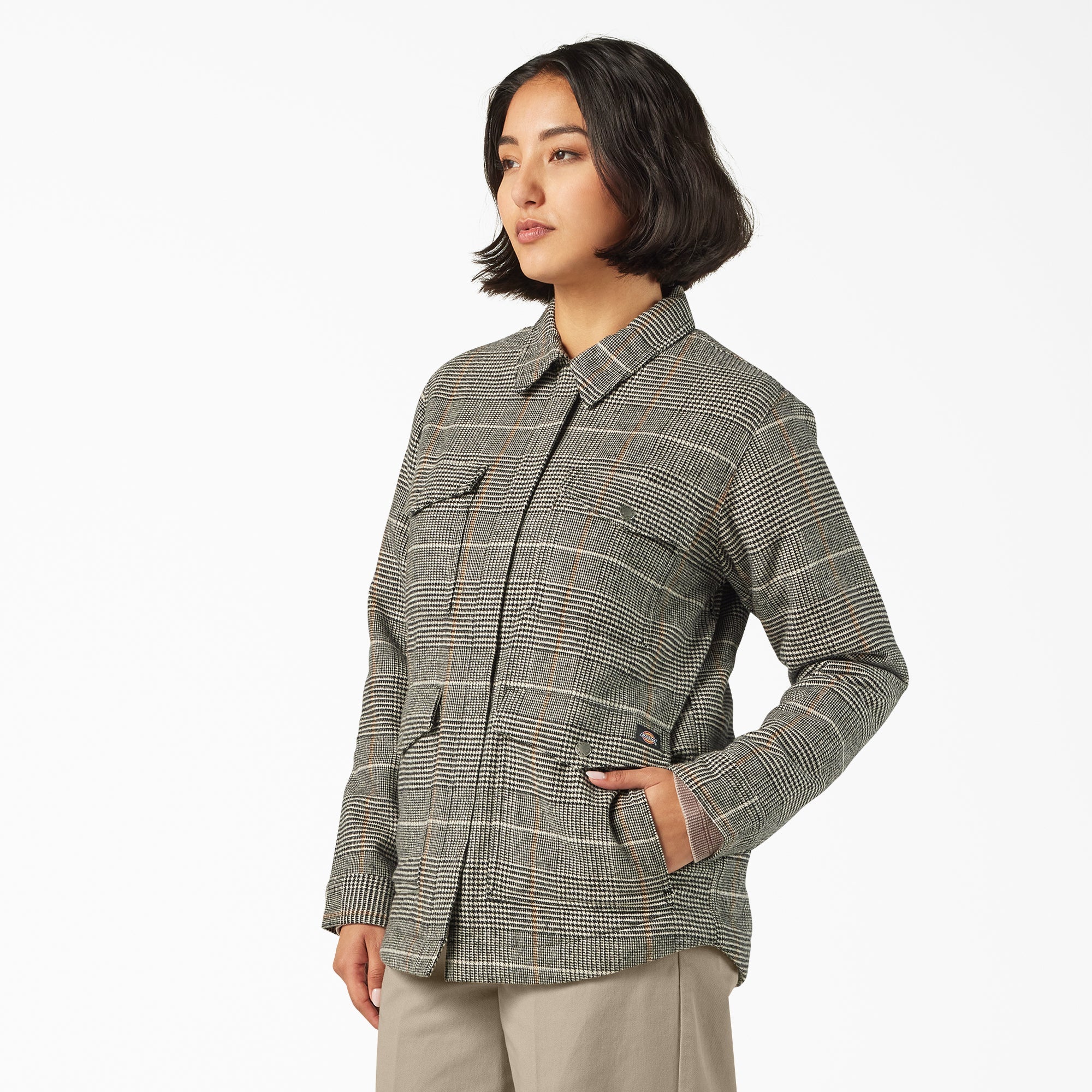 Women - Dickies Women’s Fleece Lined Flannel Chore Coat