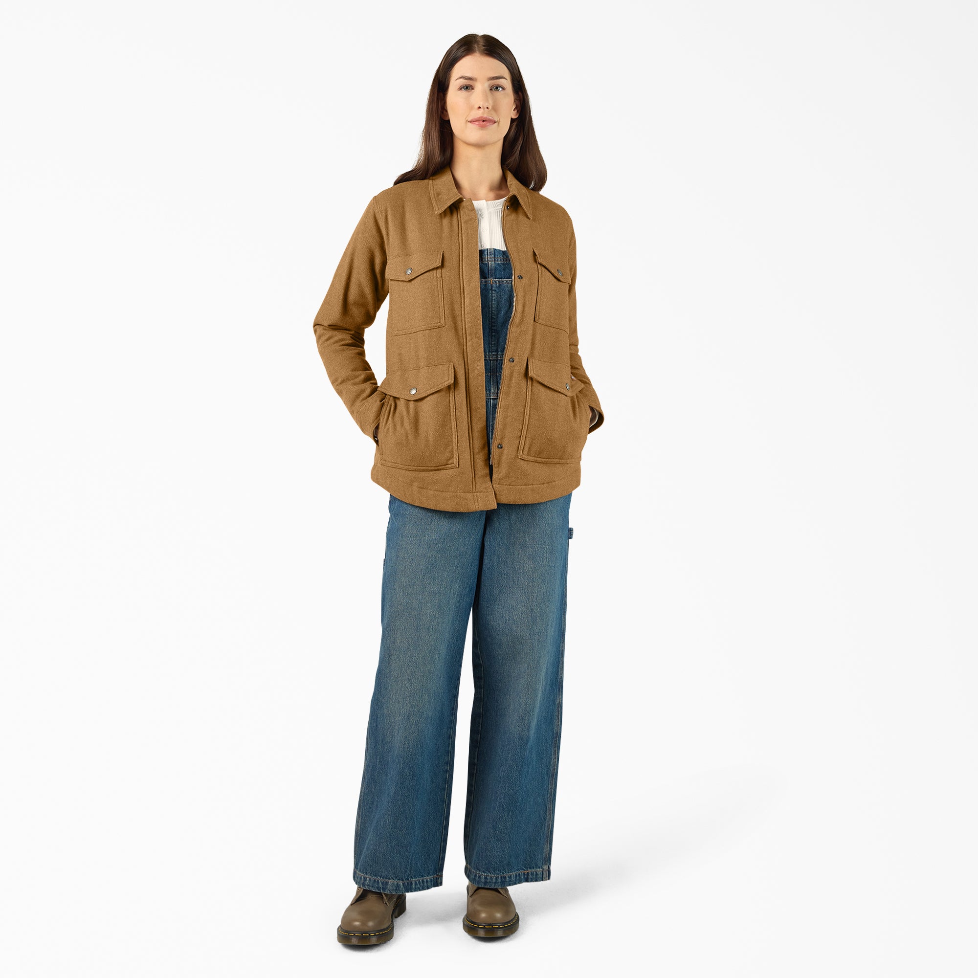 Sale - Dickies Women’s Fleece Lined Flannel Chore Coat