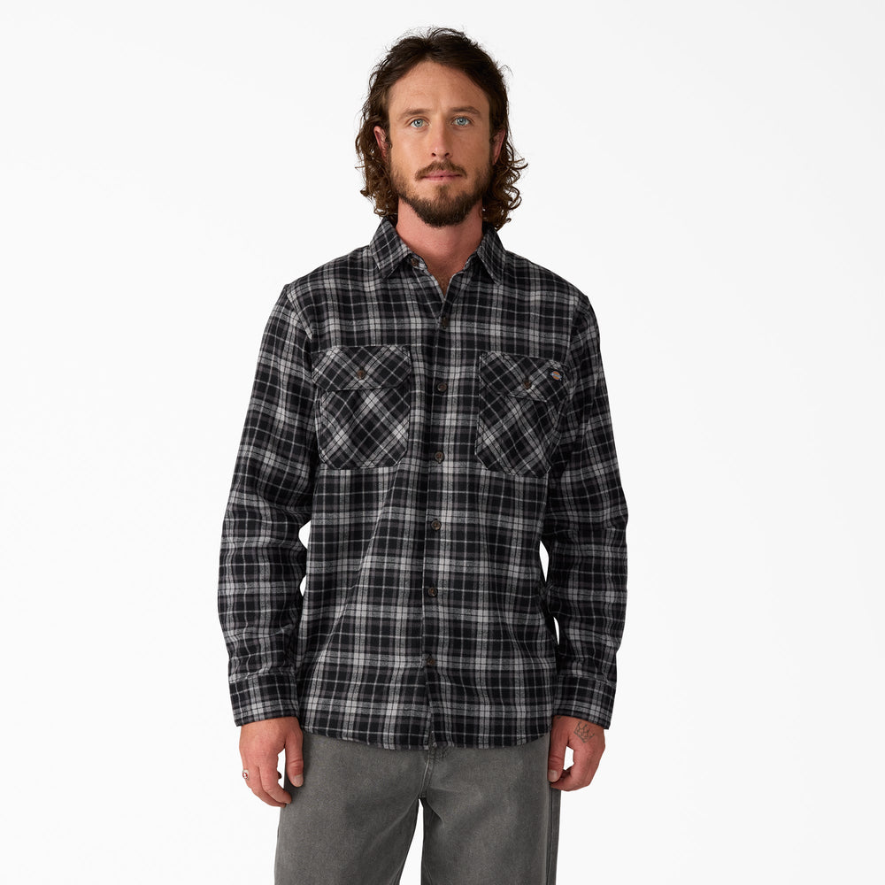 Men - Dickies Long Sleeve Flannel Work Shirt