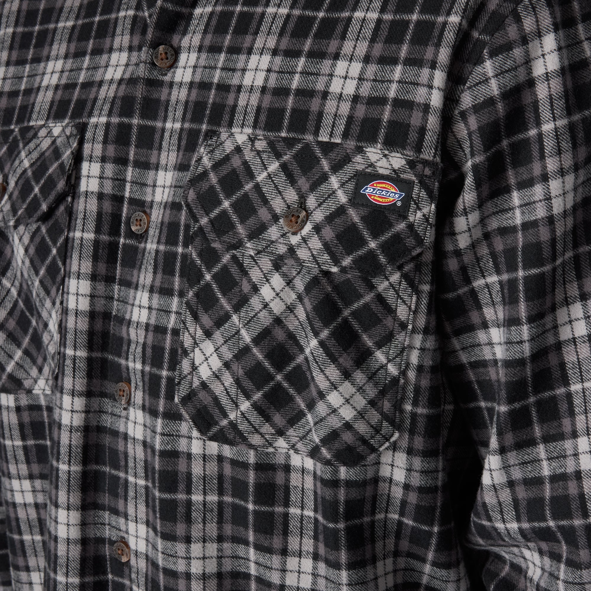 Men - Dickies Long Sleeve Flannel Work Shirt