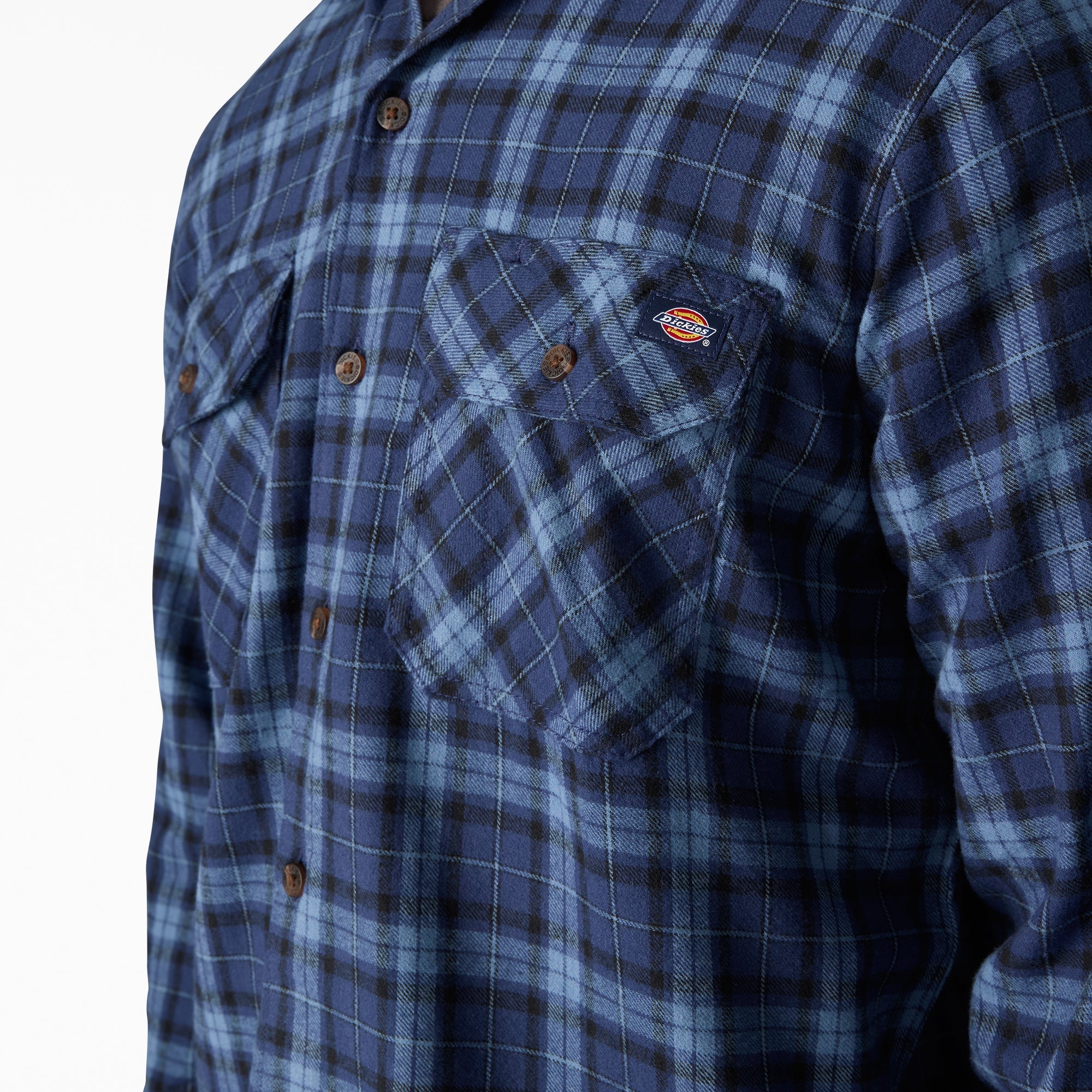 Men - Dickies Long Sleeve Flannel Work Shirt