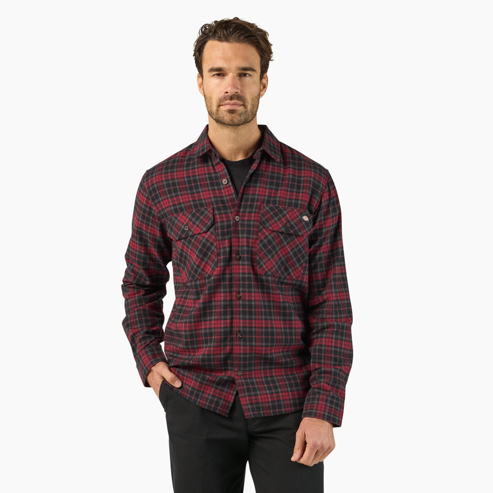 Men - Dickies Long Sleeve Flannel Work Shirt