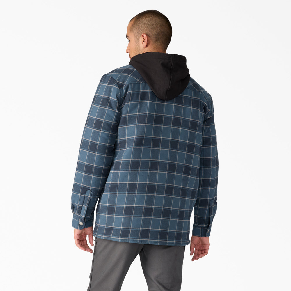 Men - Dickies Water Repellent Flannel Hooded Shirt Jacket