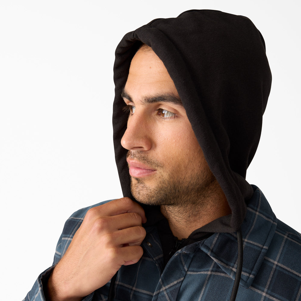 Men - Dickies Water Repellent Flannel Hooded Shirt Jacket