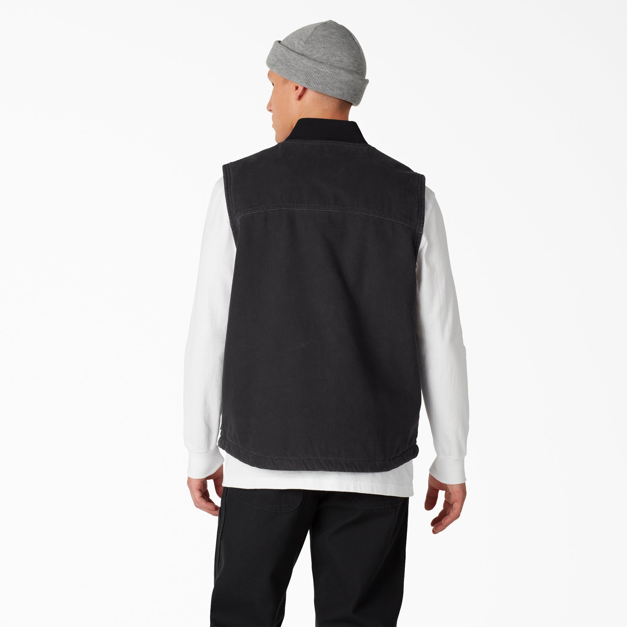 Men|Women - Dickies Stonewashed Duck High Pile Fleece Lined Vest