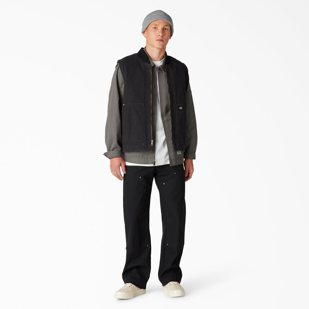 Men|Women - Dickies Stonewashed Duck High Pile Fleece Lined Vest