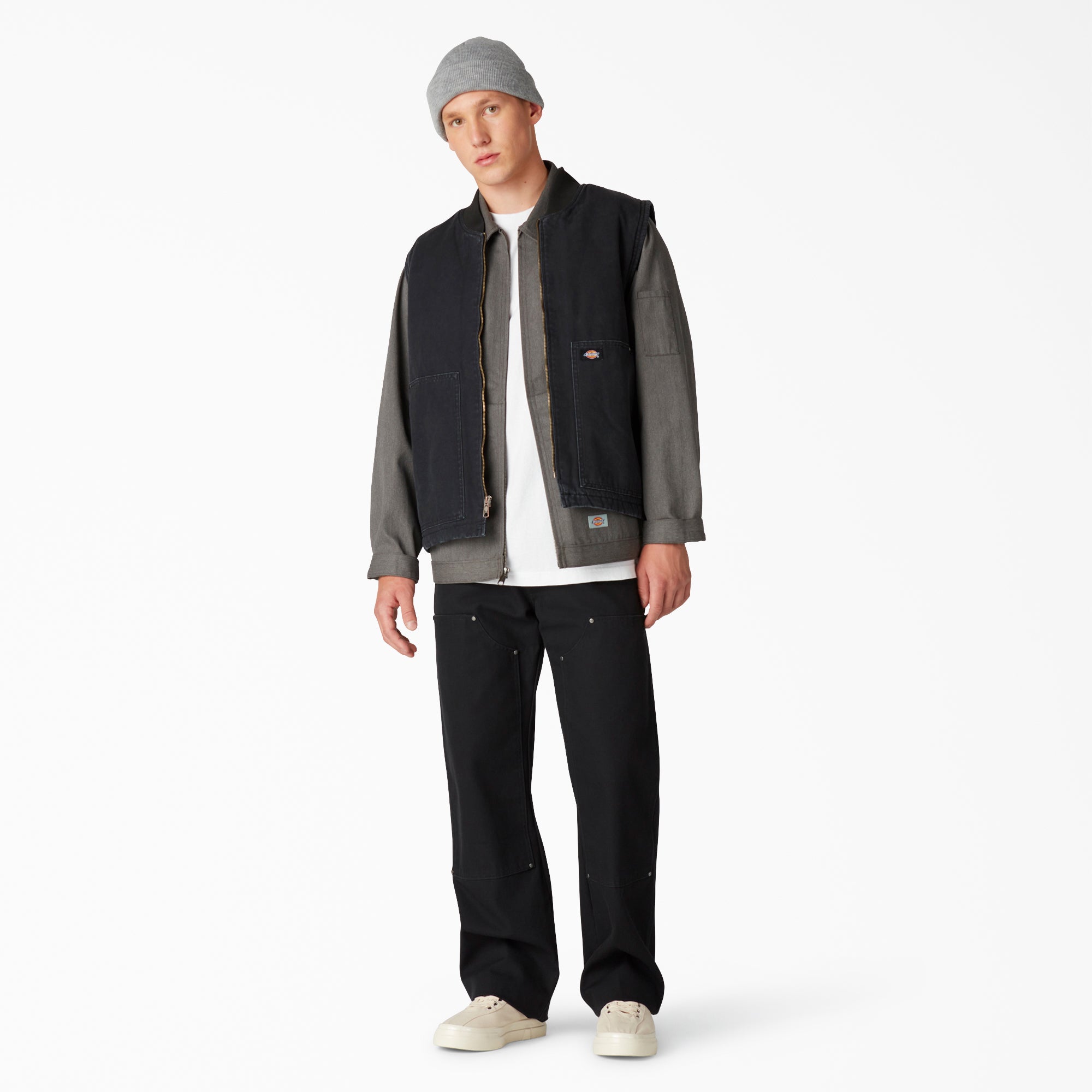 Men|Women - Dickies Stonewashed Duck High Pile Fleece Lined Vest