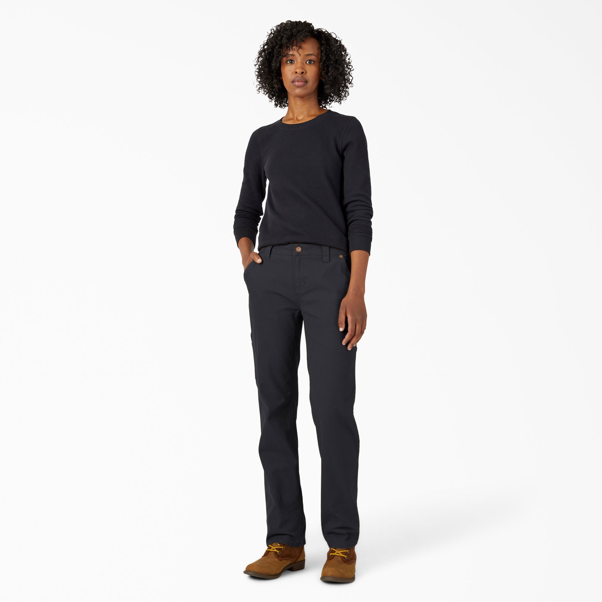 Women - Dickies Women's FLEX Relaxed Straight Fit Duck Carpenter Pants