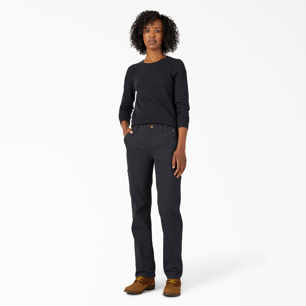 Women - Dickies Women's FLEX Relaxed Straight Fit Duck Carpenter Pants