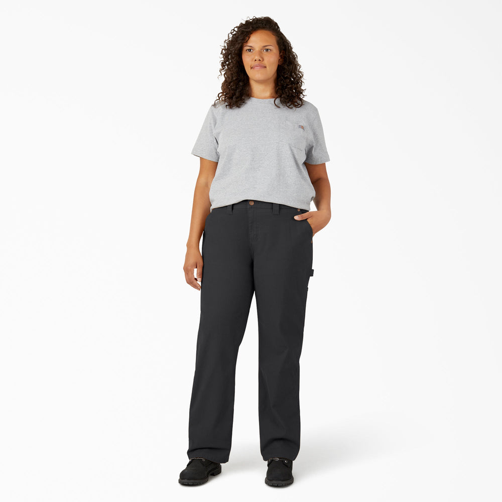 Women - Dickies Women's Plus FLEX Relaxed Straight Fit Duck Carpenter Pants