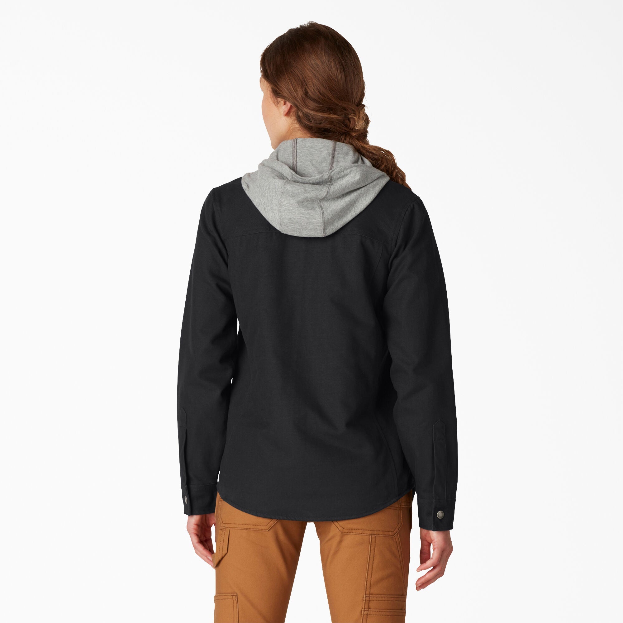Women|Scrubs - Dickies Women's Duck Hooded Shirt Jacket