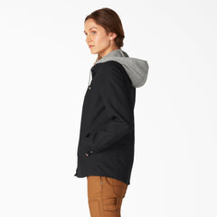 Women|Scrubs - Dickies Women's Duck Hooded Shirt Jacket