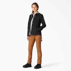 Women|Scrubs - Dickies Women's Duck Hooded Shirt Jacket