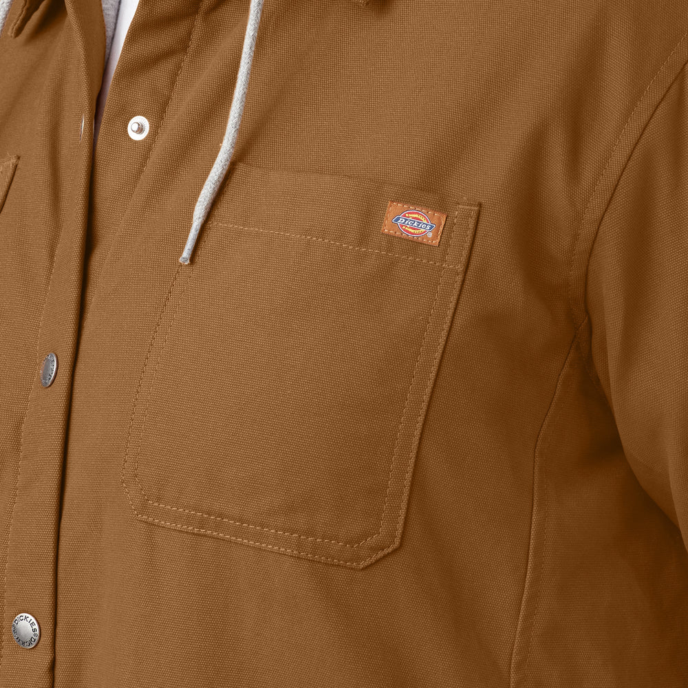 Women - Dickies Women's Plus Duck Hooded Shirt Jacket