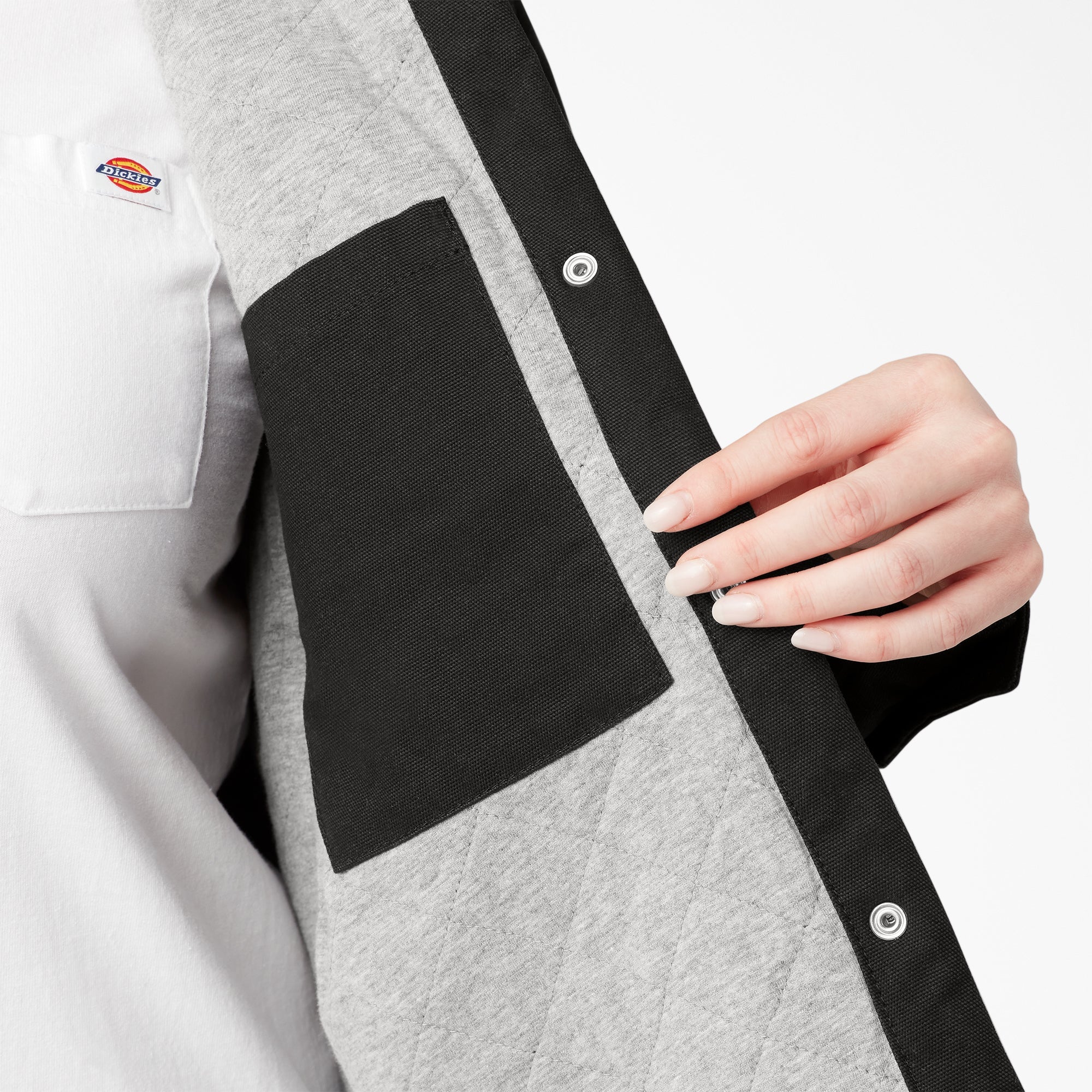 Women|Sale - Dickies Women's Plus Duck Hooded Shirt Jacket
