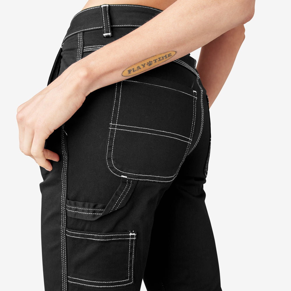 Women - Dickies Women's Slim Straight Fit Roll Hem Carpenter Pants