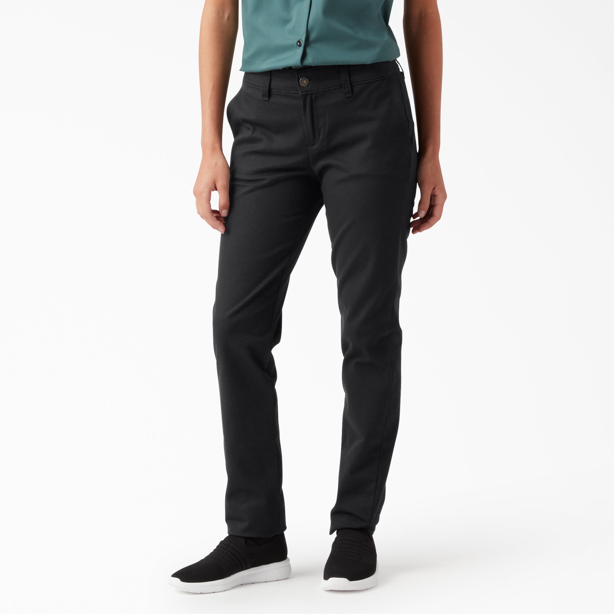 Women - Dickies Women's Plus Mid Rise Skinny Leg Pants