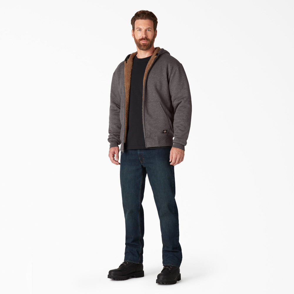 Men - Dickies High Pile Fleece Lined Full Zip Hoodie