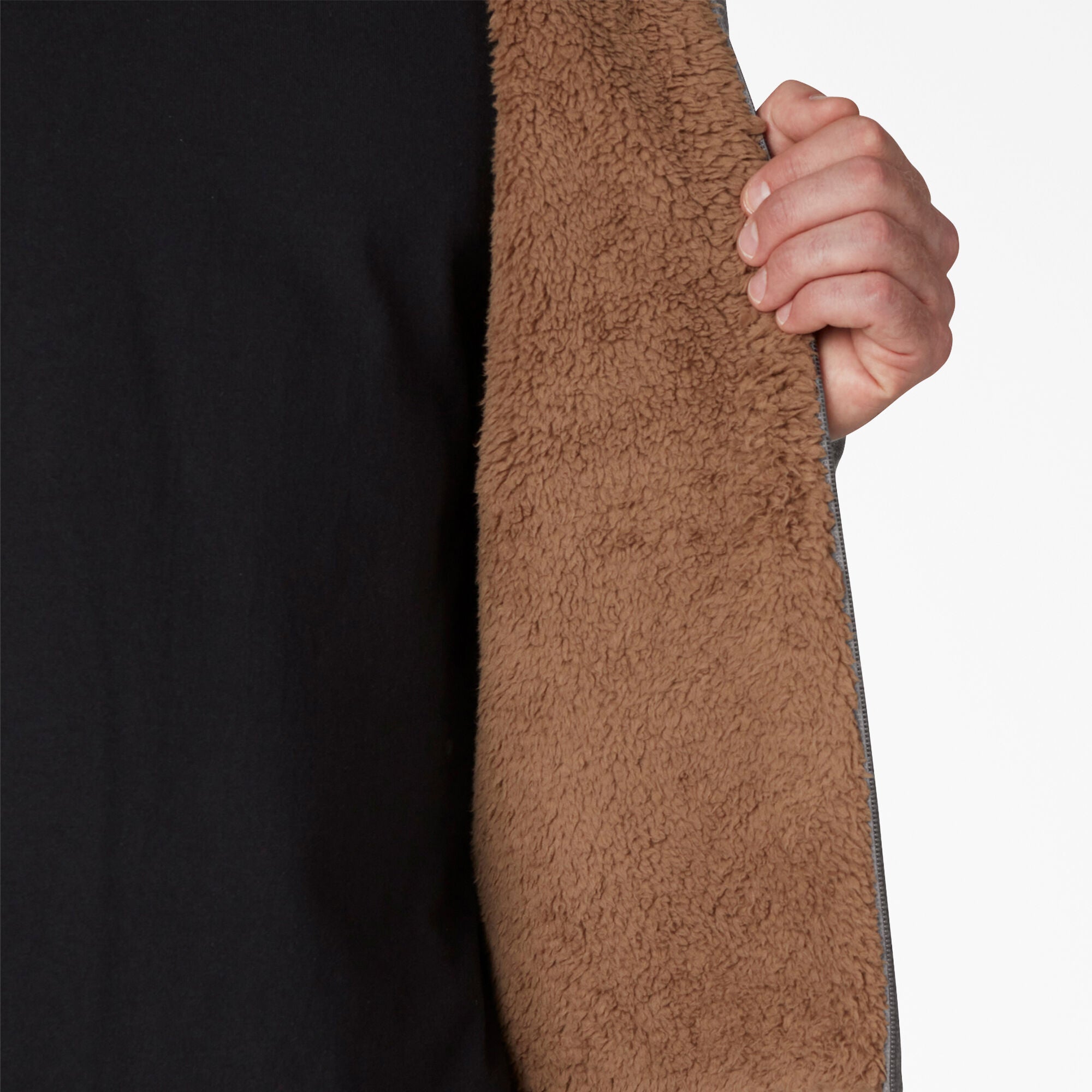 Men - Dickies High Pile Fleece Lined Full Zip Hoodie