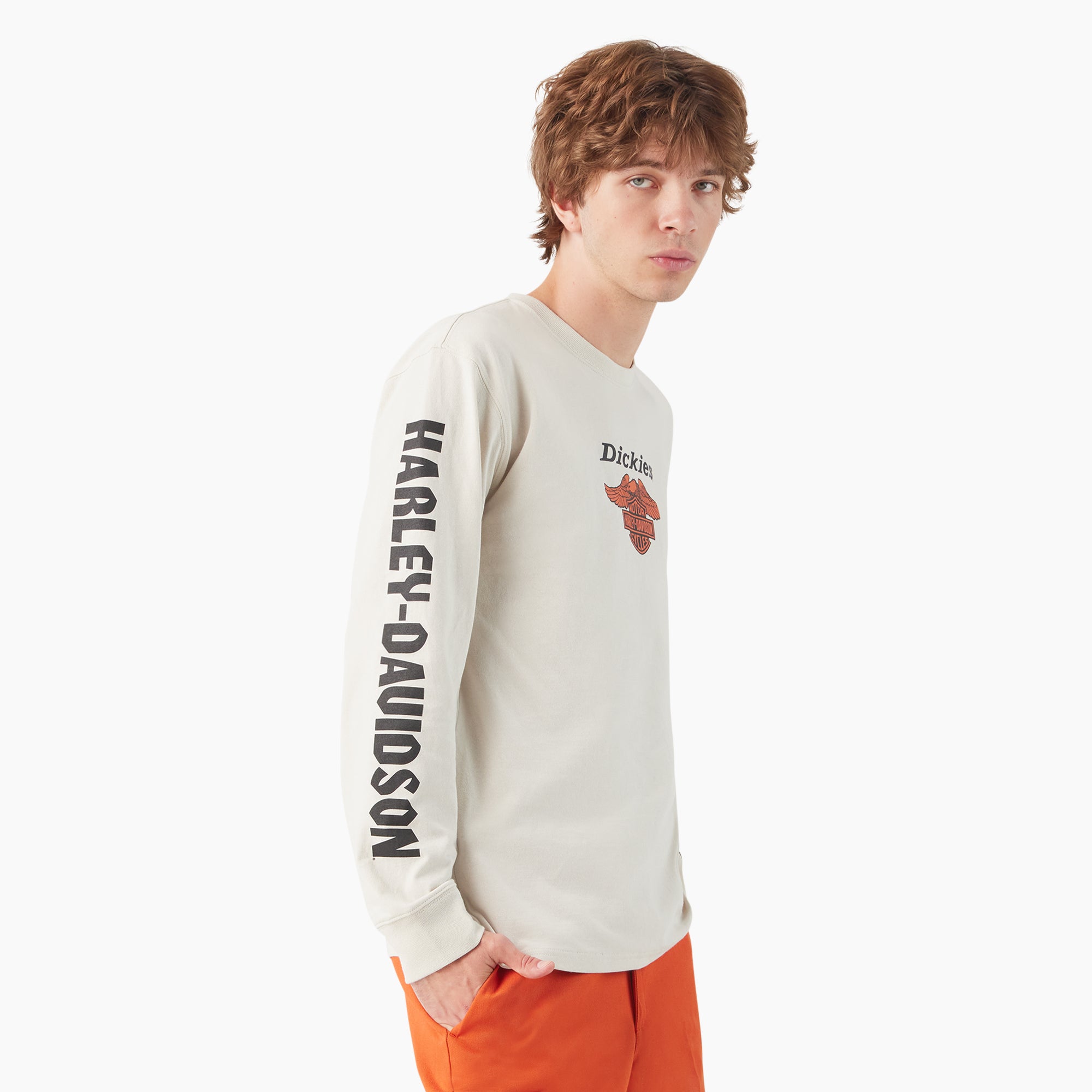Men - Dickies Dickies x Harley-Davidson Heavyweight Long Sleeve Eagle Tee