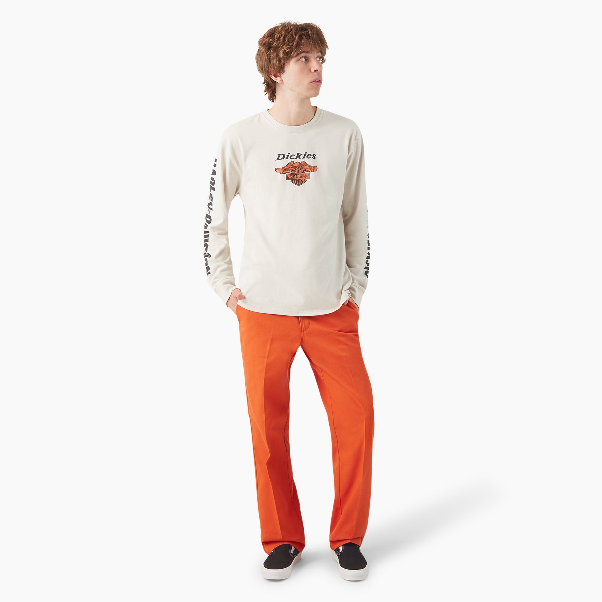 Men - Dickies Dickies x Harley-Davidson Heavyweight Long Sleeve Eagle Tee