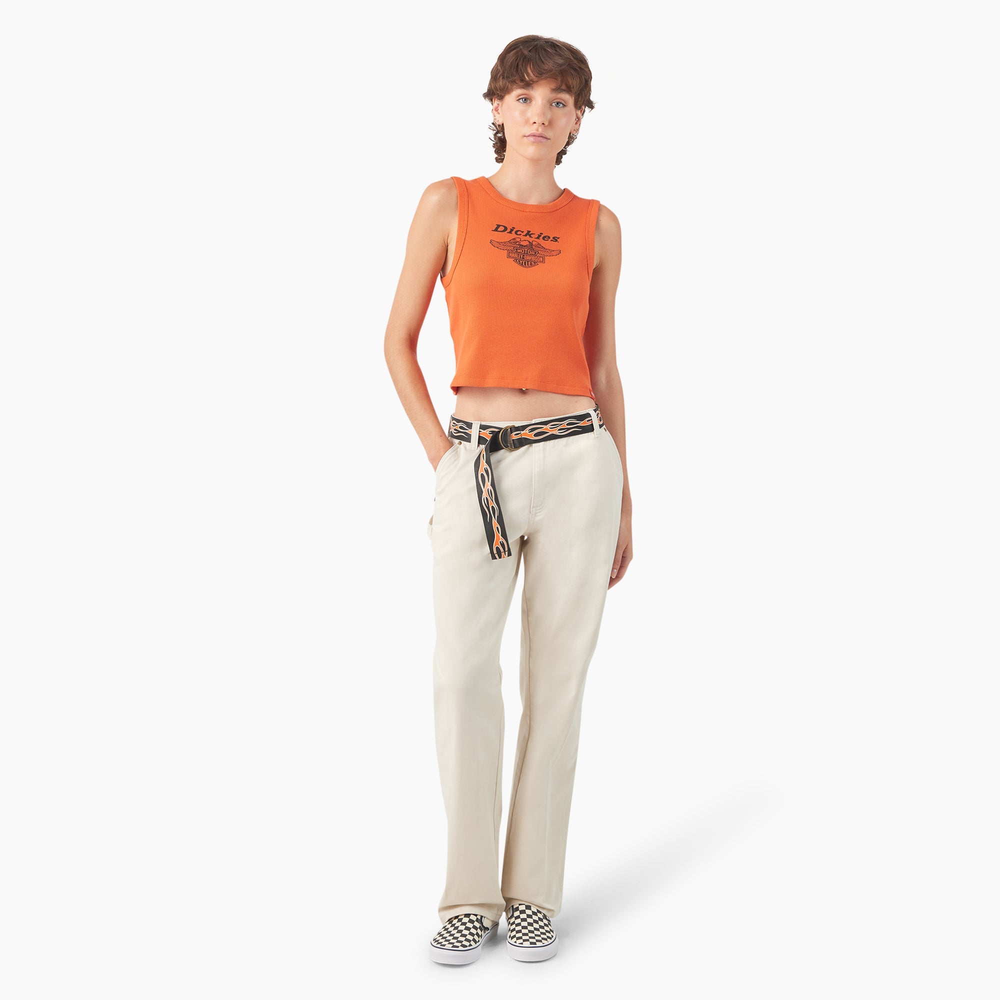 Women - Dickies Dickies x Harley-Davidson Women’s Carpenter Pants with Belt