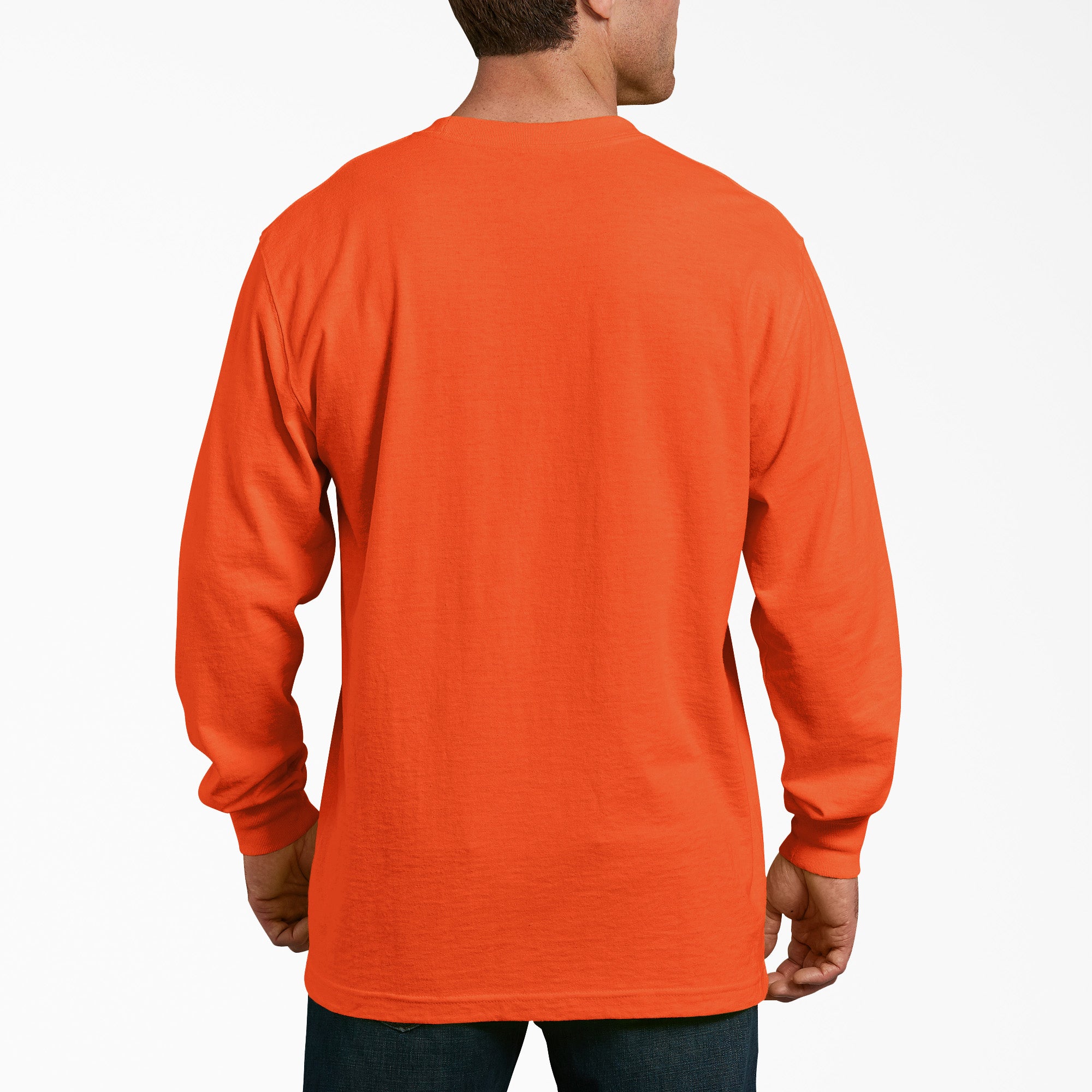 Men - Dickies Heavyweight Neon Long Sleeve Pocket T-Shirt