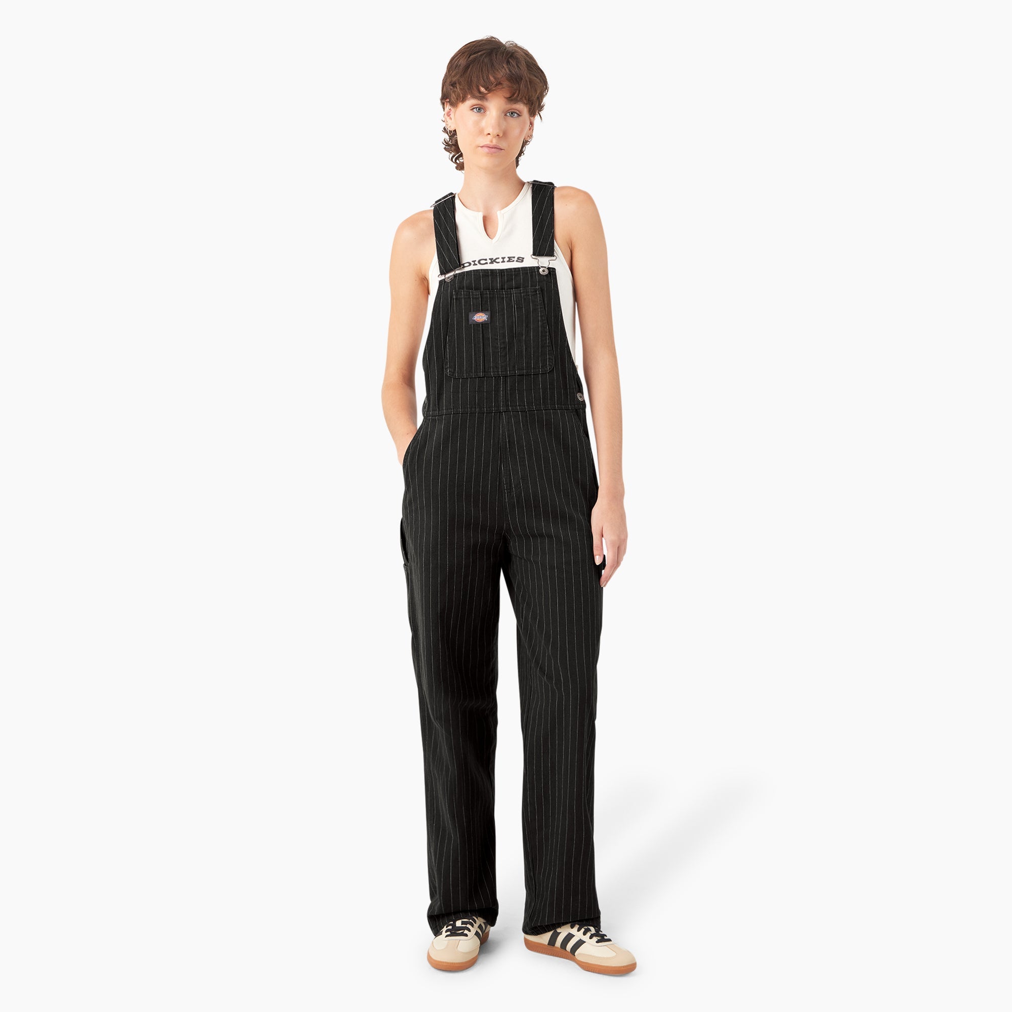 Sale - Dickies Women’s Pinstripe Service Bib Overalls