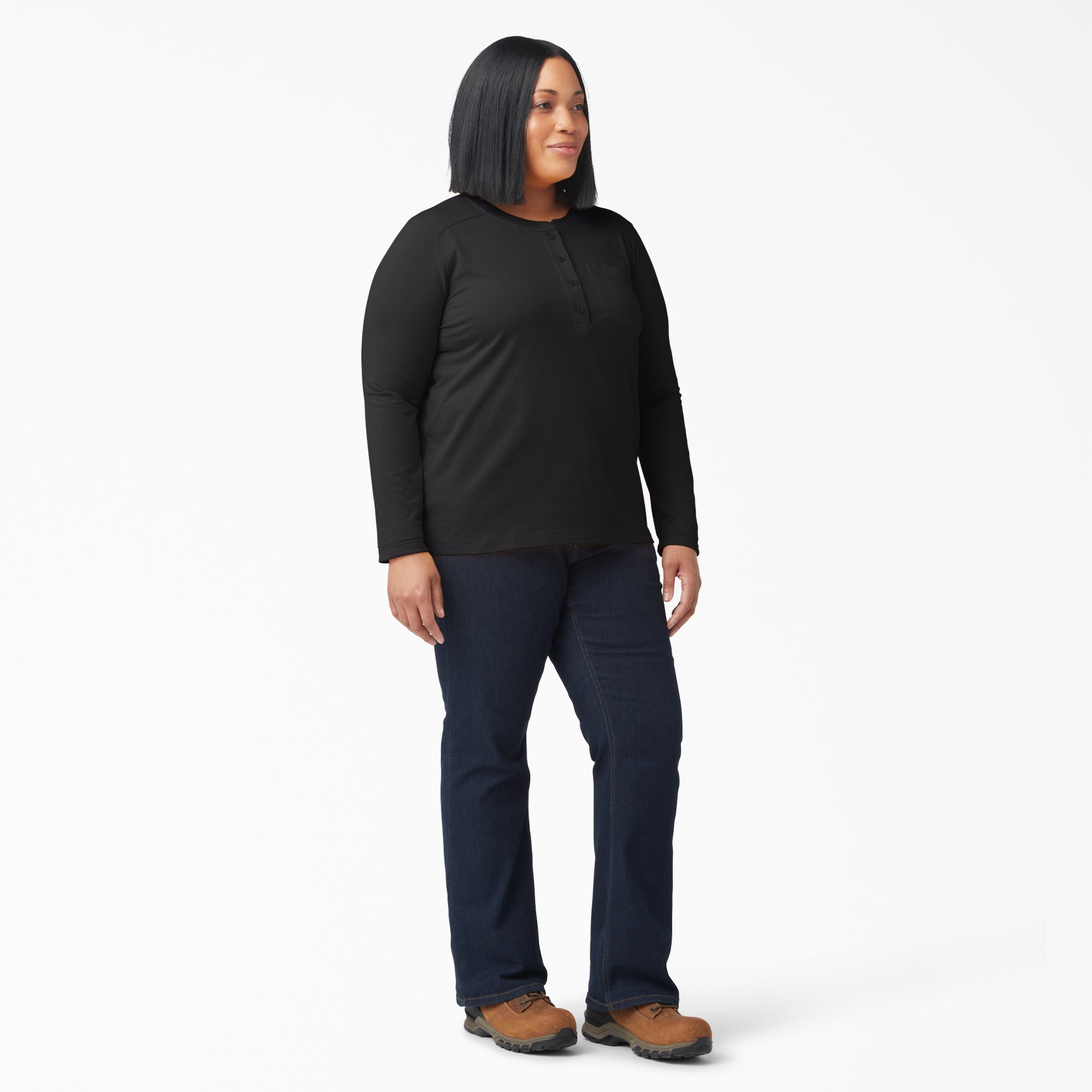 Women - Dickies Women's Plus Heavyweight Henley