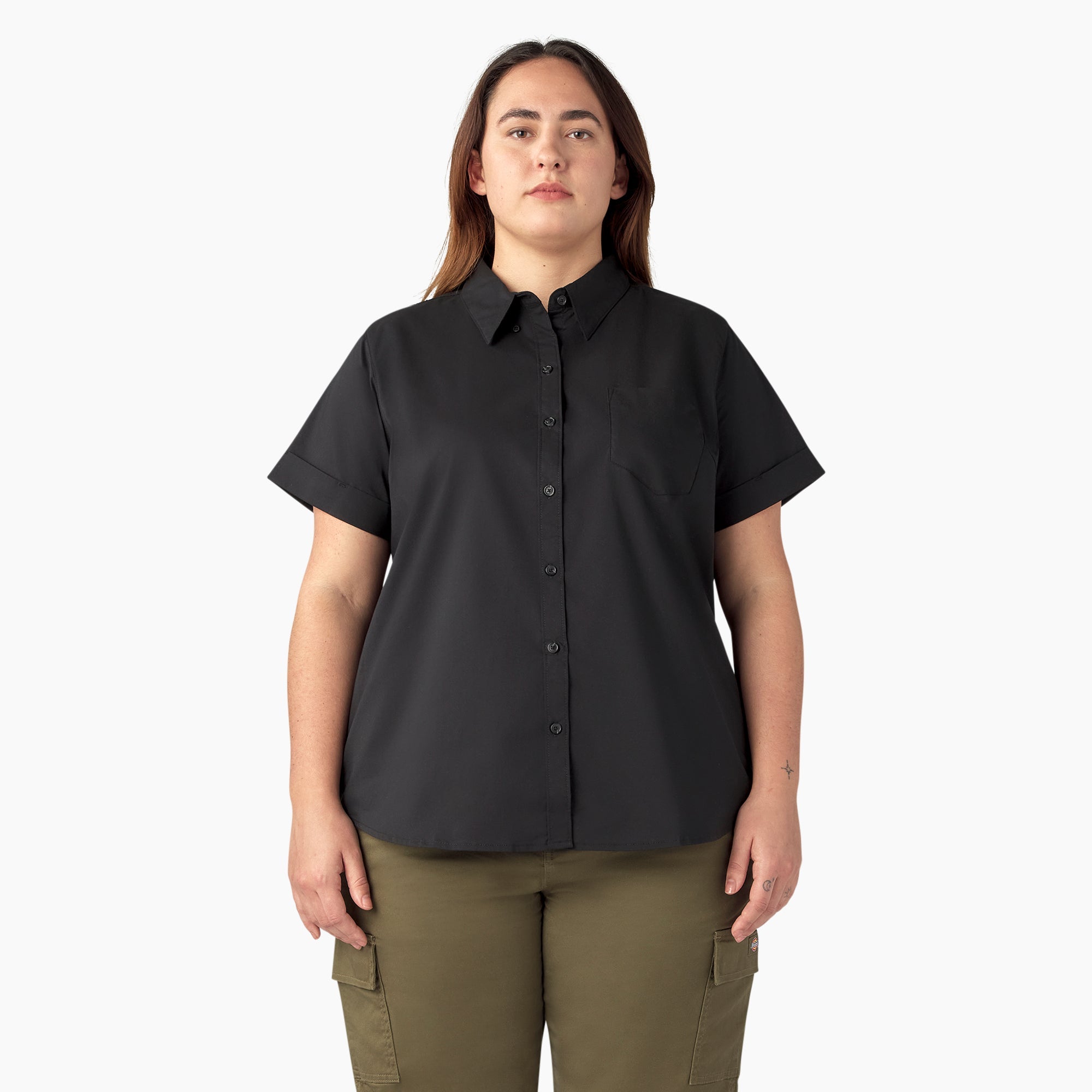 Women - Dickies Women’s Plus Button-Up Shirt