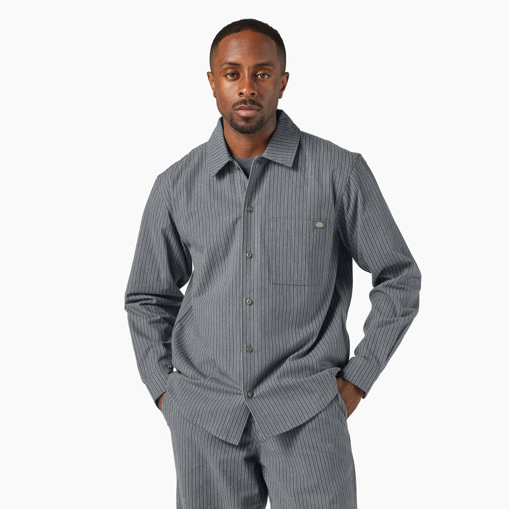 Men|Sale - Dickies Lima Pinstripe Button-Up Shirt