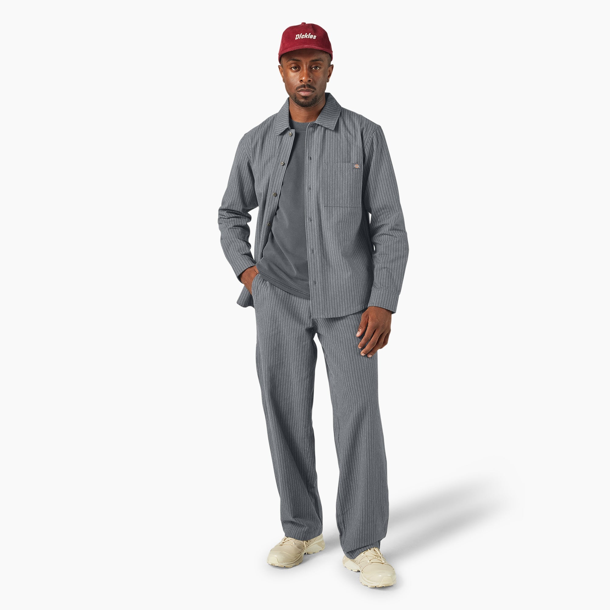 Men|Sale - Dickies Lima Pinstripe Button-Up Shirt
